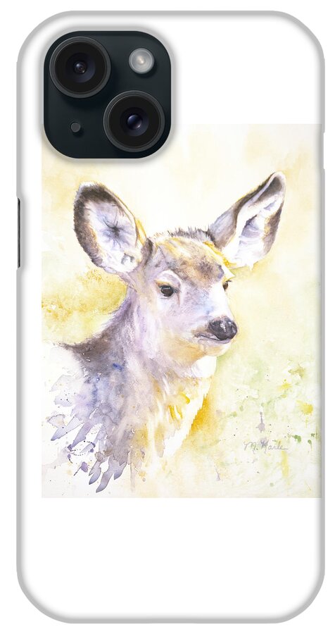 Deer iPhone Case featuring the painting High Alert by Marsha Karle