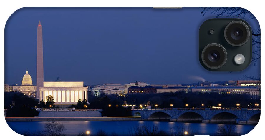 Photography iPhone Case featuring the photograph High Angle View Of Government Buildings by Panoramic Images