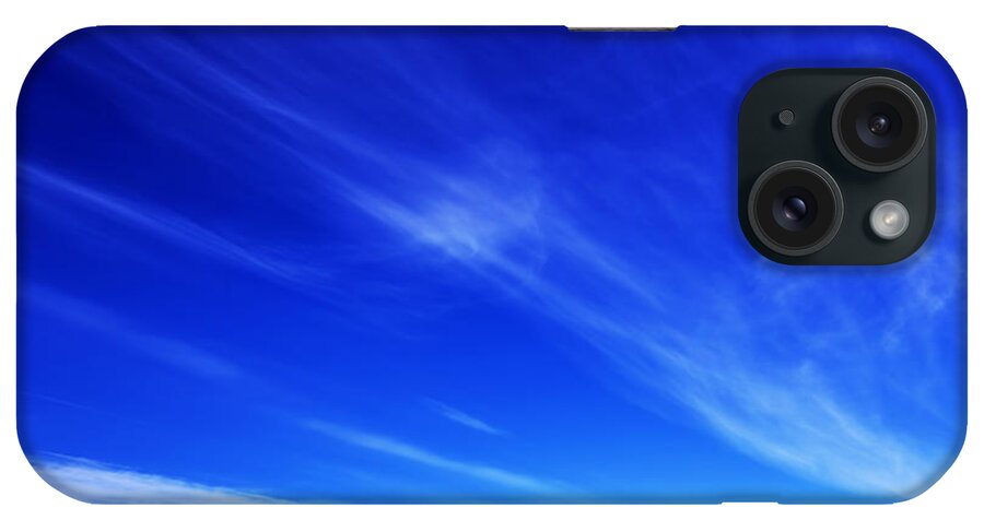 Grass iPhone Case featuring the photograph High resolution image of fresh green grass and blue sky by Michal Bednarek