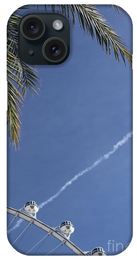 Las Vegas iPhone Case featuring the photograph High Roller Skies by Wilko van de Kamp Fine Photo Art