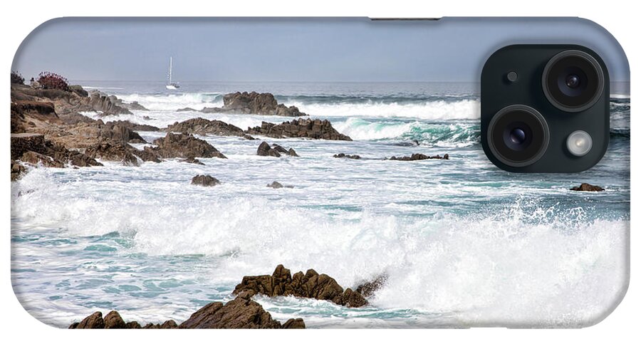 Monterey iPhone Case featuring the photograph High Tides Monterey Pacific Coast 2018 by Chuck Kuhn