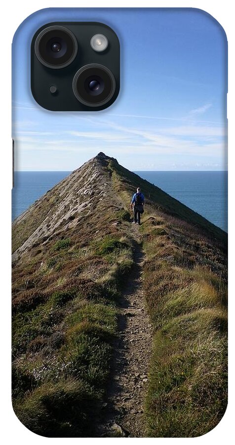Higher Sharpnose Point iPhone Case featuring the photograph Higher Sharpnose Point North Cornwall by Richard Brookes