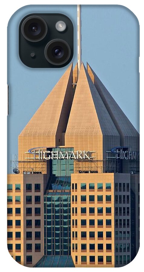 Pittsburgh iPhone Case featuring the photograph HIGHMARK Building by Frozen in Time Fine Art Photography