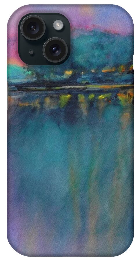 Watercolor iPhone Case featuring the painting Hill Country Abstract No 5 by Virgil Carter