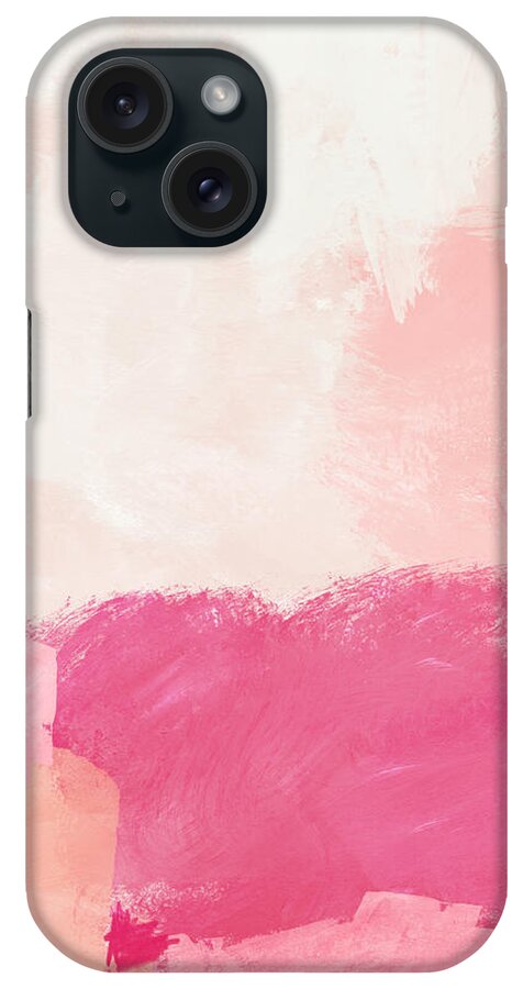 Abstract iPhone Case featuring the mixed media History of Pink- Abstract Art by Linda Woods by Linda Woods