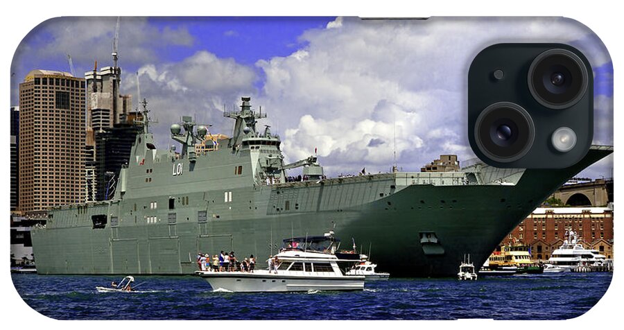 Hmas Adelaide iPhone Case featuring the photograph HMAS Adelaide III by Miroslava Jurcik