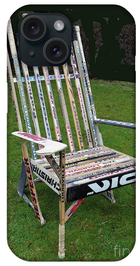 Hockey. Hockey Stick iPhone Case featuring the photograph Hockey Stick Chair by Bill Thomson