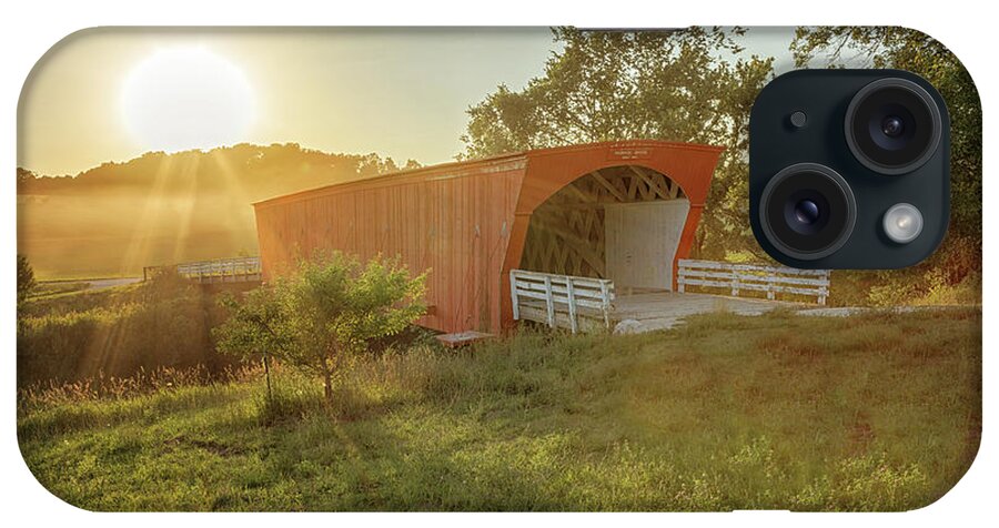 Hogback Bridge iPhone Case featuring the photograph Hogback Covered Bridge 2 by Susan Rissi Tregoning