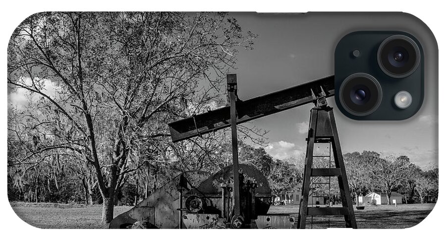 Oil iPhone Case featuring the photograph Hogg Plantation Oil Well by Joshua House