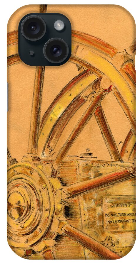 Ship iPhone Case featuring the painting Hold Fast by Thomas Hamm