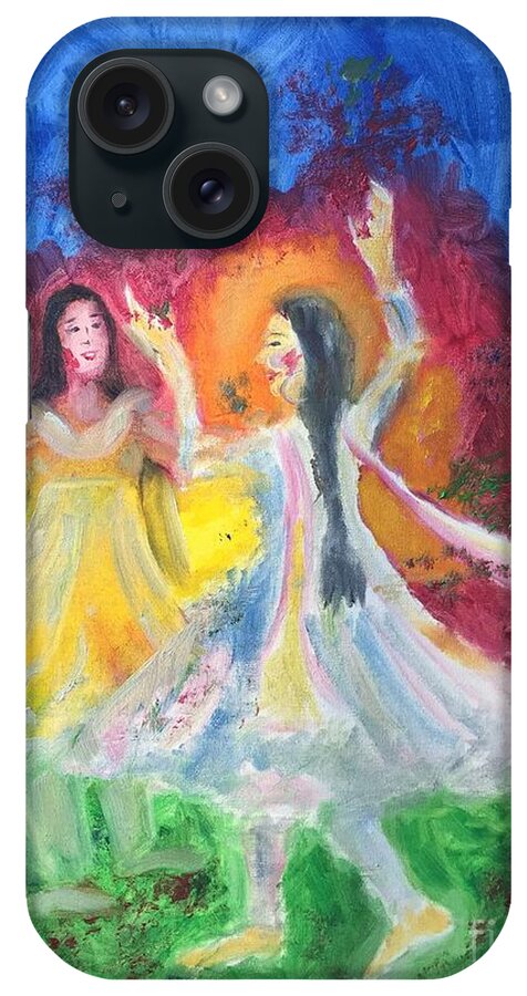 Holi iPhone Case featuring the painting Holi-festival of colors by Brindha Naveen