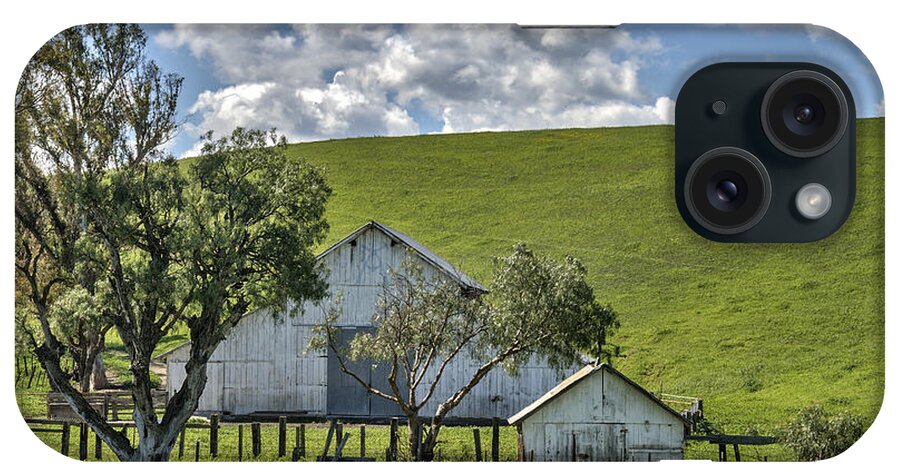 Holister iPhone Case featuring the photograph Hollister Barn by Bruce Bottomley