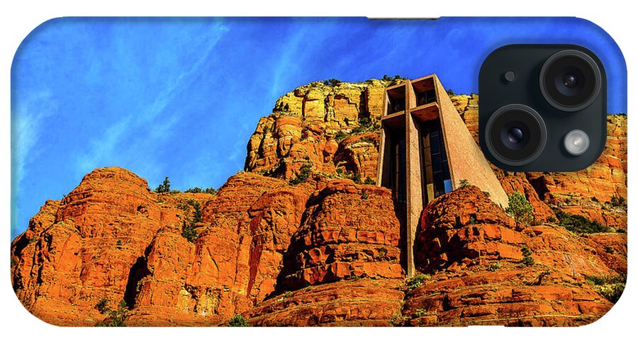 Sedona iPhone Case featuring the photograph Holy Cross by Jerry Cahill