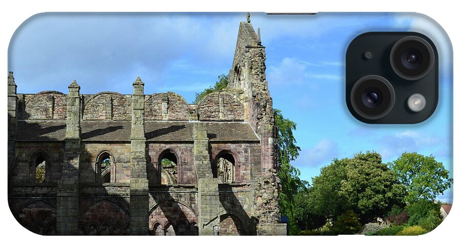 Holyrood Abbey iPhone Case featuring the photograph Holyrood Abbey Ruins in Edinburgh Scotland by DejaVu Designs