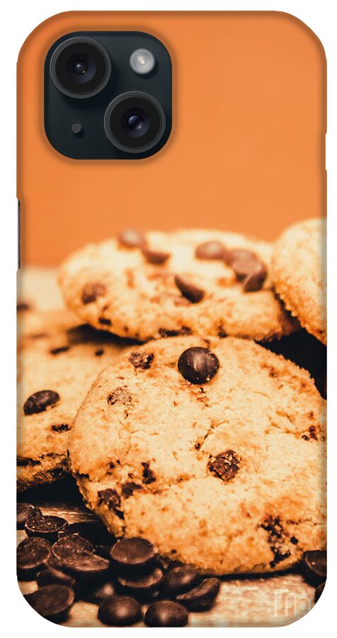 Chocolate iPhone Case featuring the photograph Home baked chocolate biscuits by Jorgo Photography