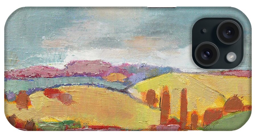 Oil iPhone Case featuring the painting Home Land by Becky Kim