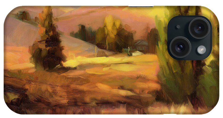 Landscape iPhone Case featuring the painting Homeland 1 by Steve Henderson