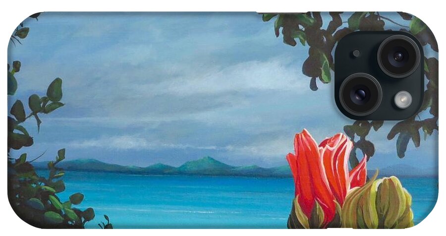 St John iPhone Case featuring the painting Honeymoon Beach by Hunter Jay
