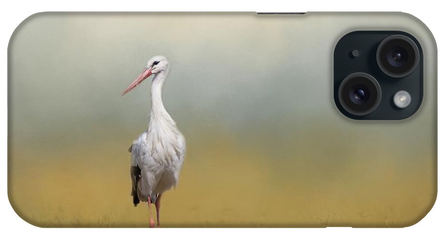 Stork iPhone Case featuring the photograph Hope of Spring by Eva Lechner