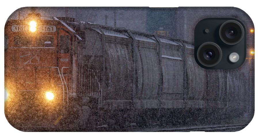 Railroad iPhone Case featuring the photograph Hopper cars being unloaded by Garry McMichael