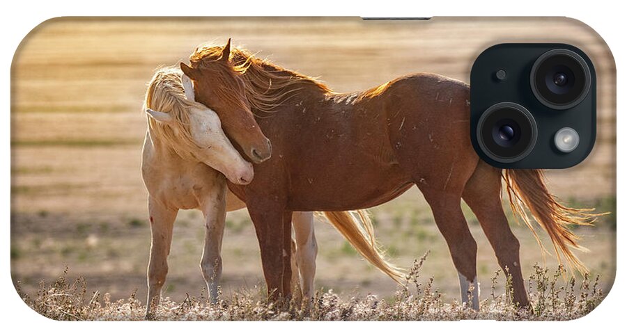 Horses iPhone Case featuring the photograph Horse Love by Michael Ash