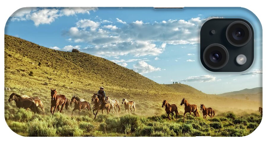 Horse iPhone Case featuring the photograph Horses and More Horses by Kay Brewer