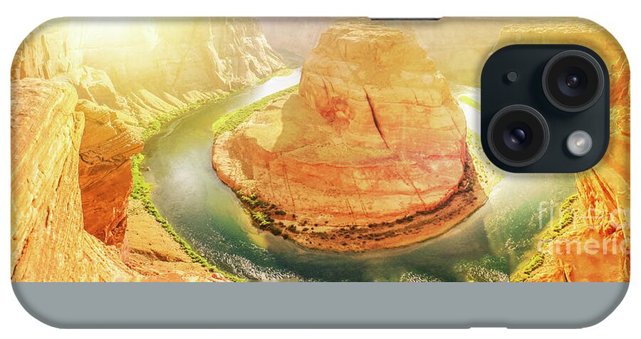 Horseshoe Bend iPhone Case featuring the photograph Horseshoe Bend sunset by Benny Marty