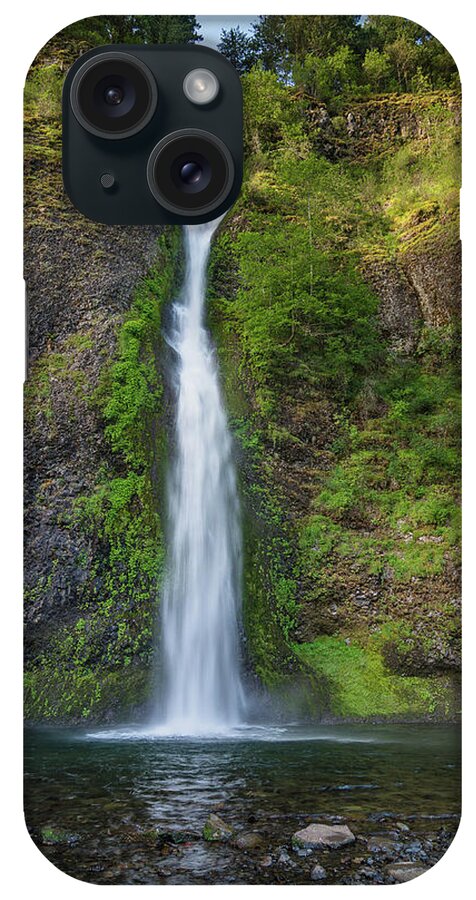 Horsetail Falls iPhone Case featuring the photograph Horsetail Falls in Spring by Greg Nyquist
