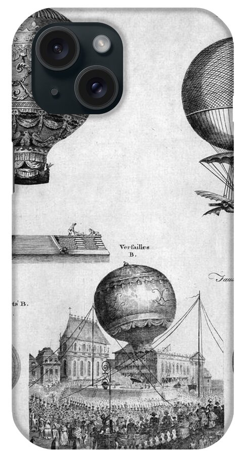 1783 iPhone Case featuring the photograph Hot-air Balloons, 1783-84 by Granger