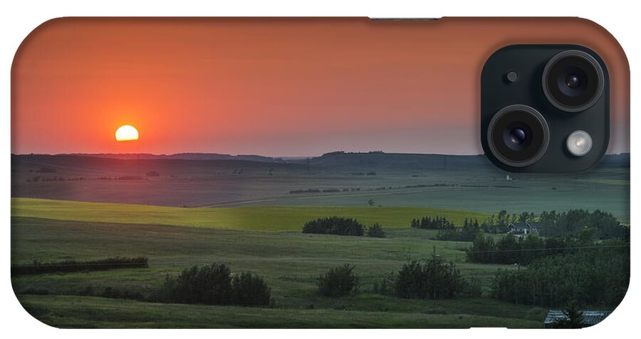 Sunset iPhone Case featuring the photograph Hot Foothills Sunset by Bill Cubitt