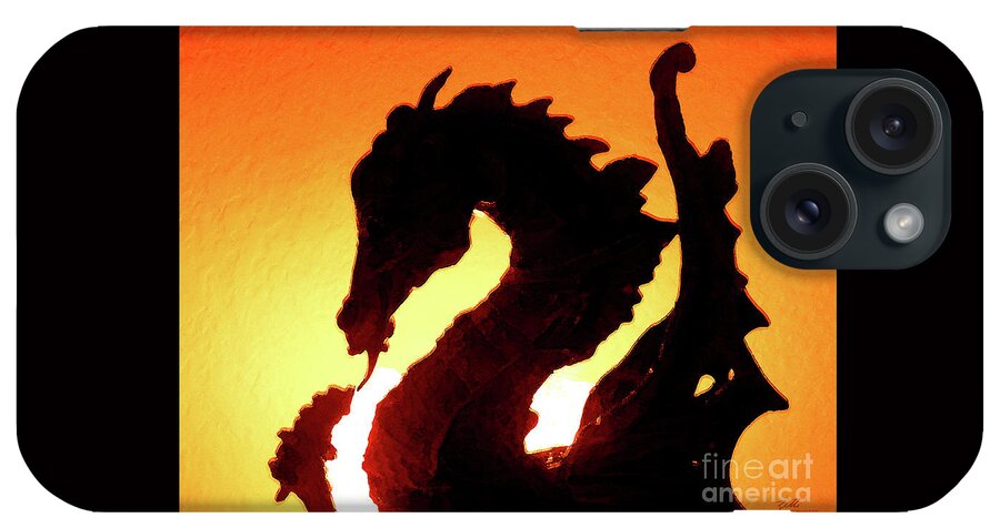 Dragon iPhone Case featuring the digital art Hot in Here by Suzette Kallen