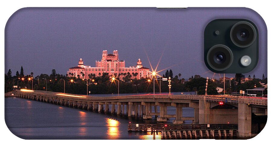Don Cesar iPhone Case featuring the photograph Hotel Don Cesar The Pink Palace St Petes Beach Florida by Mal Bray