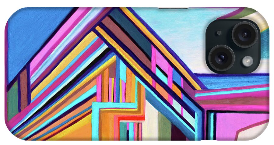 Architectural iPhone Case featuring the painting House by the Bay by Polly Castor