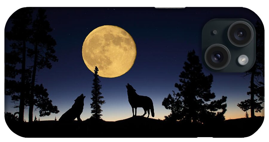 Carnivore iPhone Case featuring the photograph Howling at the Moon by Shane Bechler