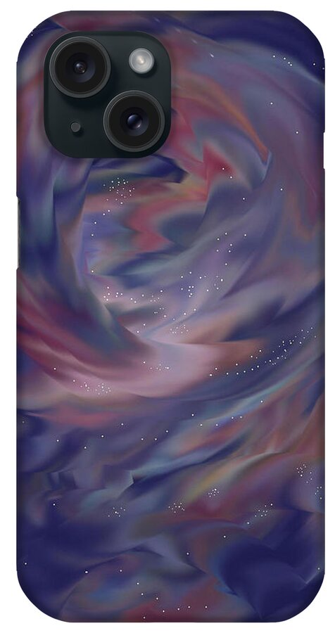 Starscape iPhone Case featuring the painting Hubble One by Anne Norskog