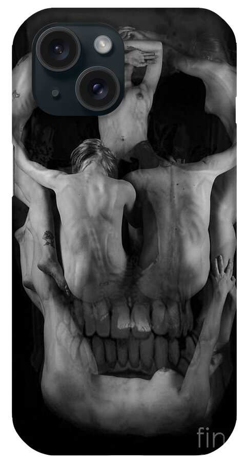 Artistic Photographs iPhone Case featuring the photograph Human skull by Robert WK Clark