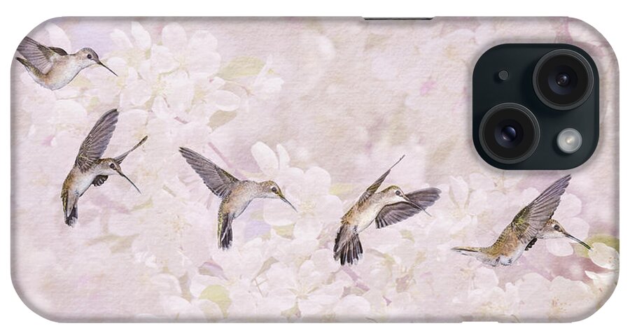 Hummingbirds iPhone Case featuring the photograph Hummingbird Flight Sequence I by Leda Robertson