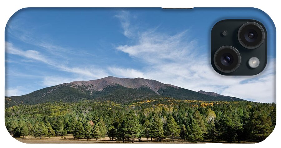 Arizona iPhone Case featuring the photograph Humphreys Peak from Hart Prairie by Jeff Goulden
