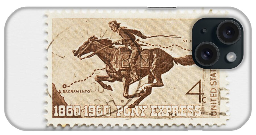 1960 iPhone Case featuring the photograph Hundred years Pony Express by Patricia Hofmeester