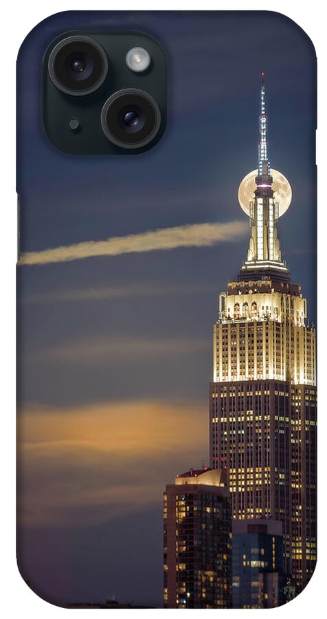 America iPhone Case featuring the photograph Hunter's Moon by Eduard Moldoveanu