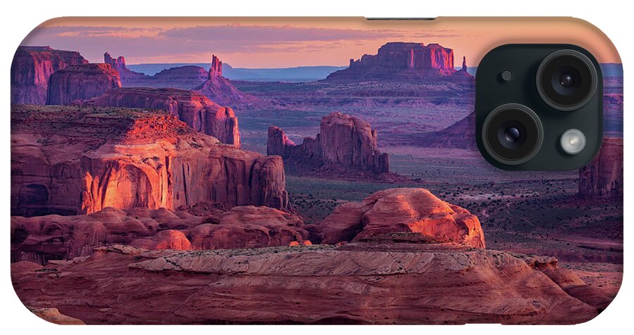 2016 iPhone Case featuring the photograph Hunts' Mesa Sunrise by Alex Mironyuk