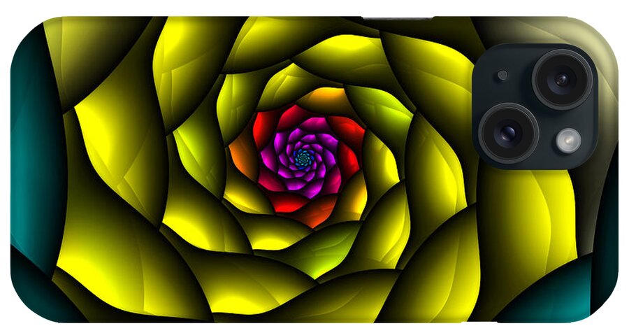 Fractal iPhone Case featuring the digital art Hypnosis by Jutta Maria Pusl