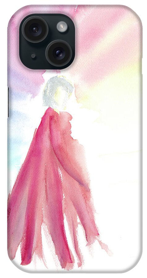 Whimsical iPhone Case featuring the painting I can only imagine by Lisa Debaets