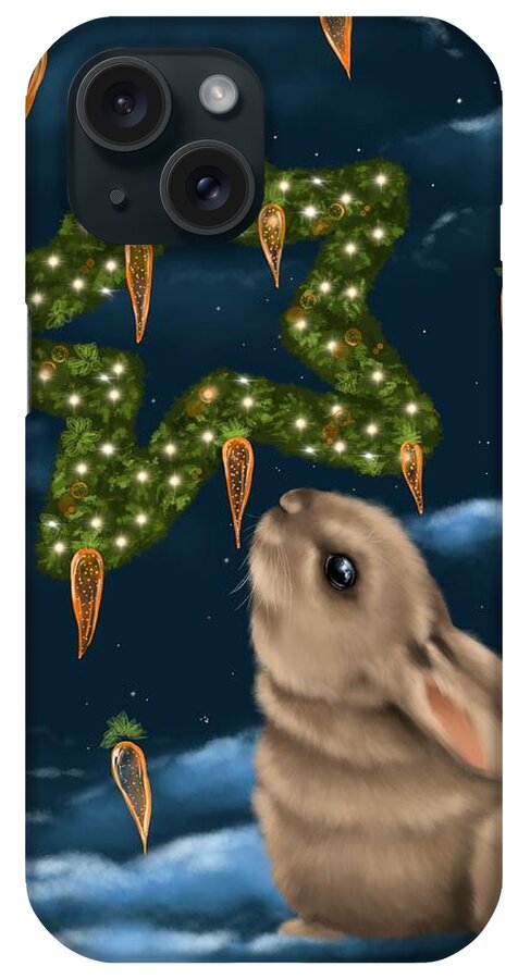 Christmas iPhone Case featuring the painting I can smell the Christmas in the air by Veronica Minozzi