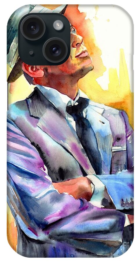 Frank iPhone Case featuring the painting I did it my way by Suzann Sines