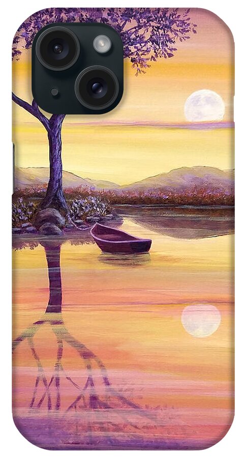 I iPhone Case featuring the painting I Dreamt of the Moon by Sarah Irland