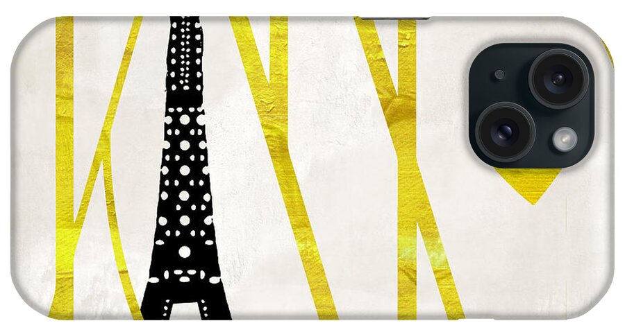 Paris iPhone Case featuring the painting I Love Paris by Mindy Sommers