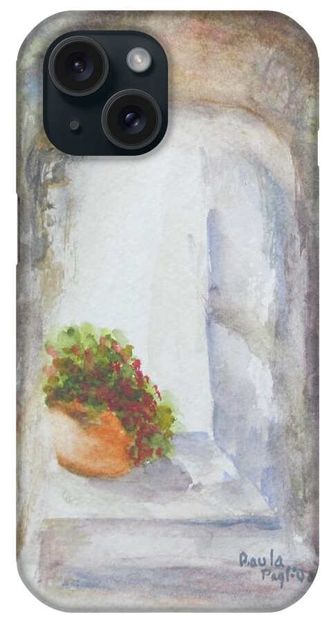 Watercolor iPhone Case featuring the painting I See The Light by Paula Pagliughi