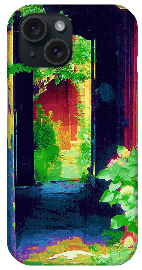 Diane Berry iPhone Case featuring the painting I stand at the door and knock by Diane E Berry