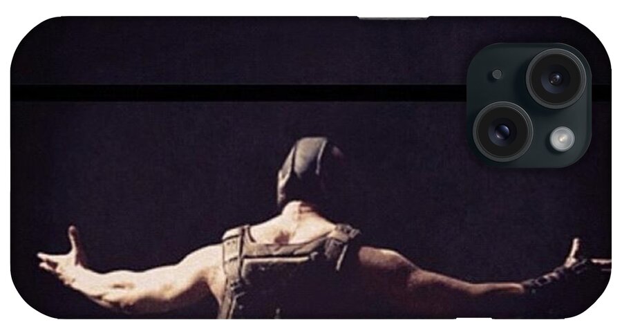 Bane iPhone Case featuring the photograph I Want This Framed! #bane #batman by Georgina Hassan